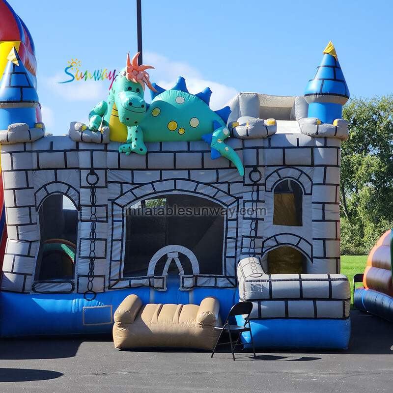 Inflatable bouncy castles